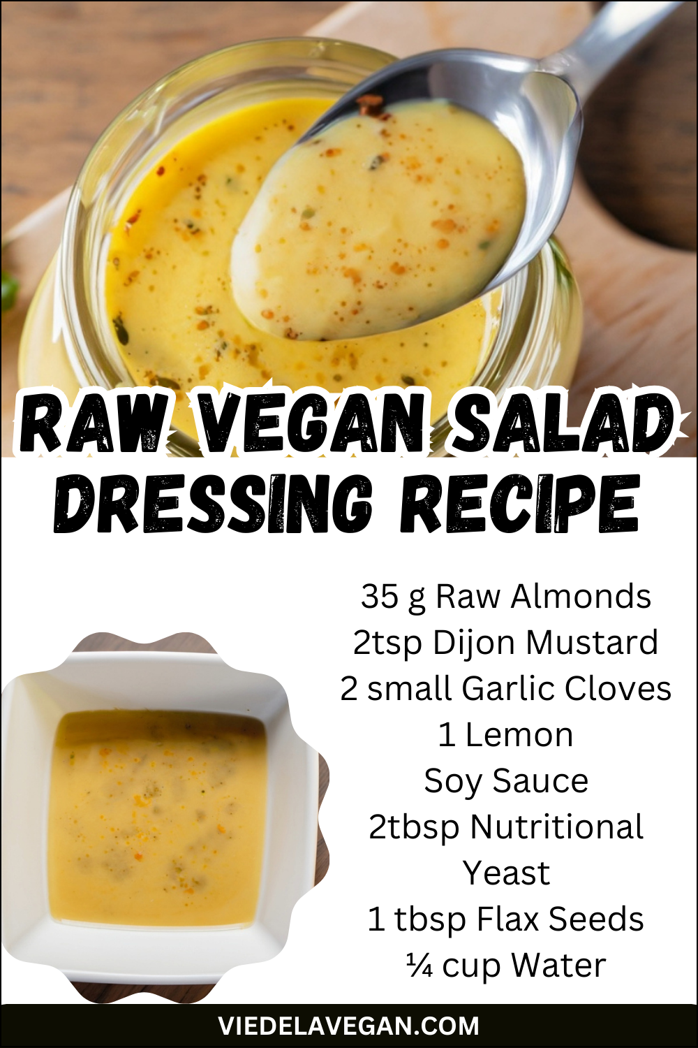 Raw Vegan Salad Dressing Recipe | Quick & Easy DIY Ideas