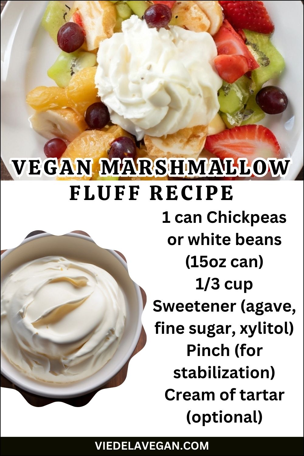 Easy Vegan Marshmallow Fluff Recipe | Sweet & Fluffy Delight