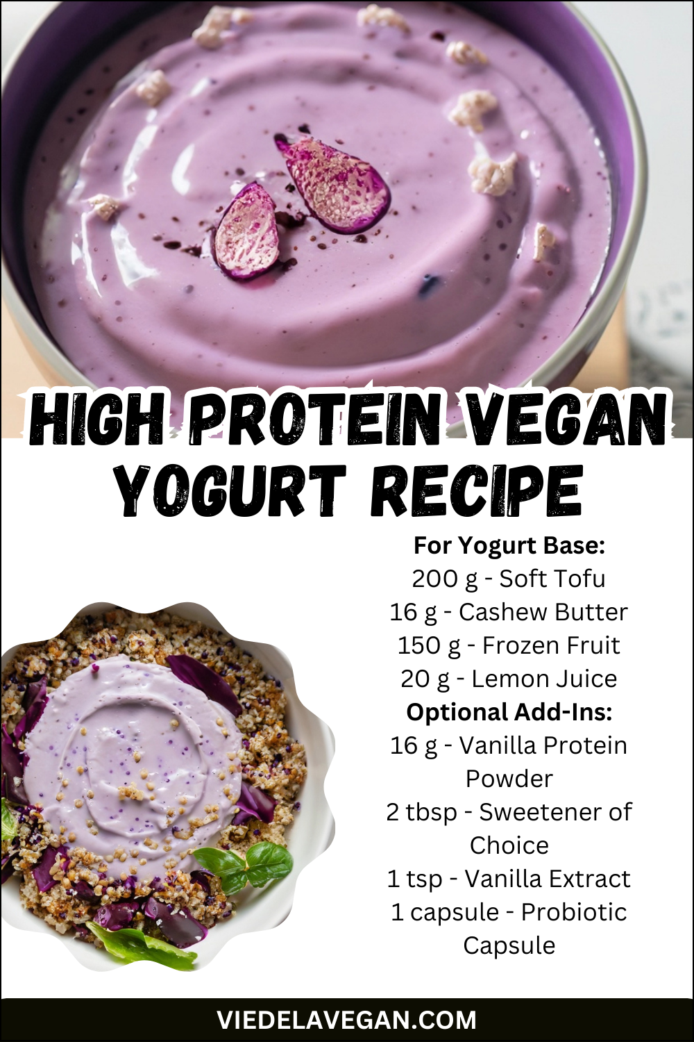 High Protein Vegan Yogurt Recipe Support Your Digestive Health!
